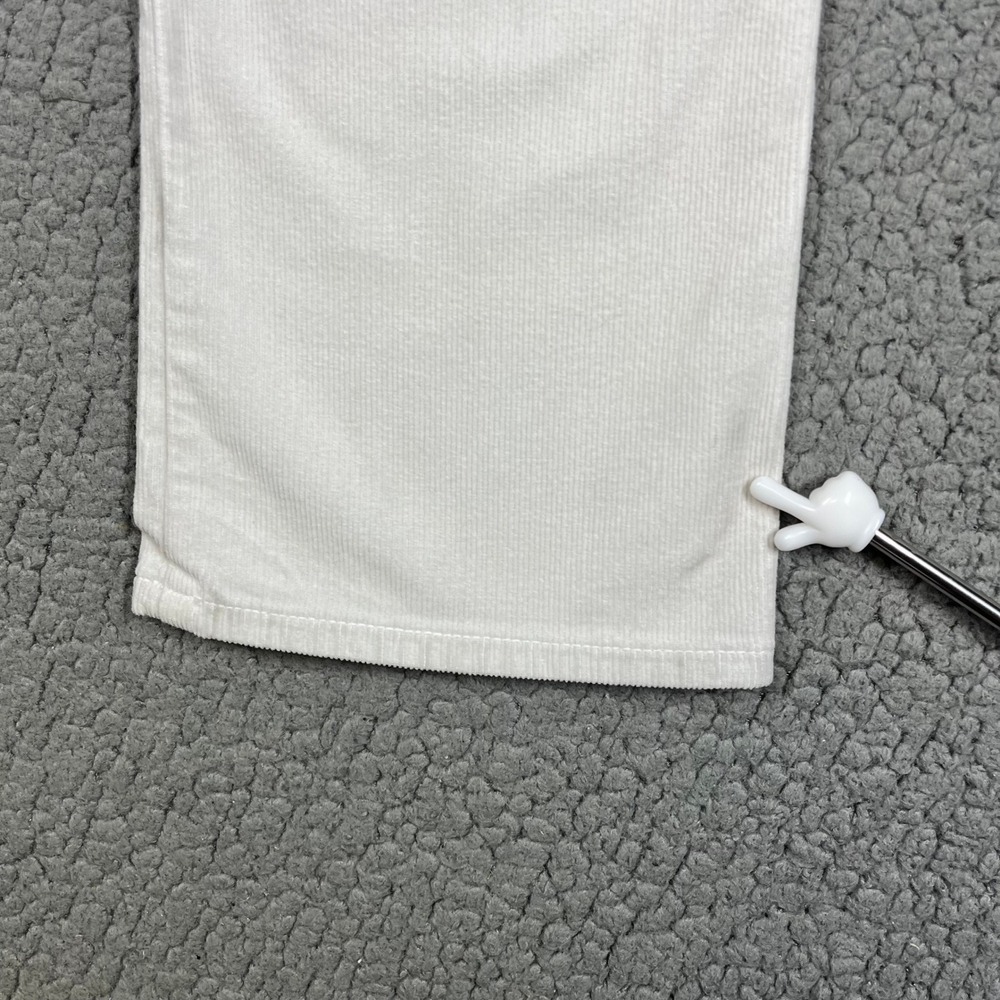 J Brand Selena Bootcut Corduroy Pants Moonbeam White Mid Rise Crop - Picture 8 of 16